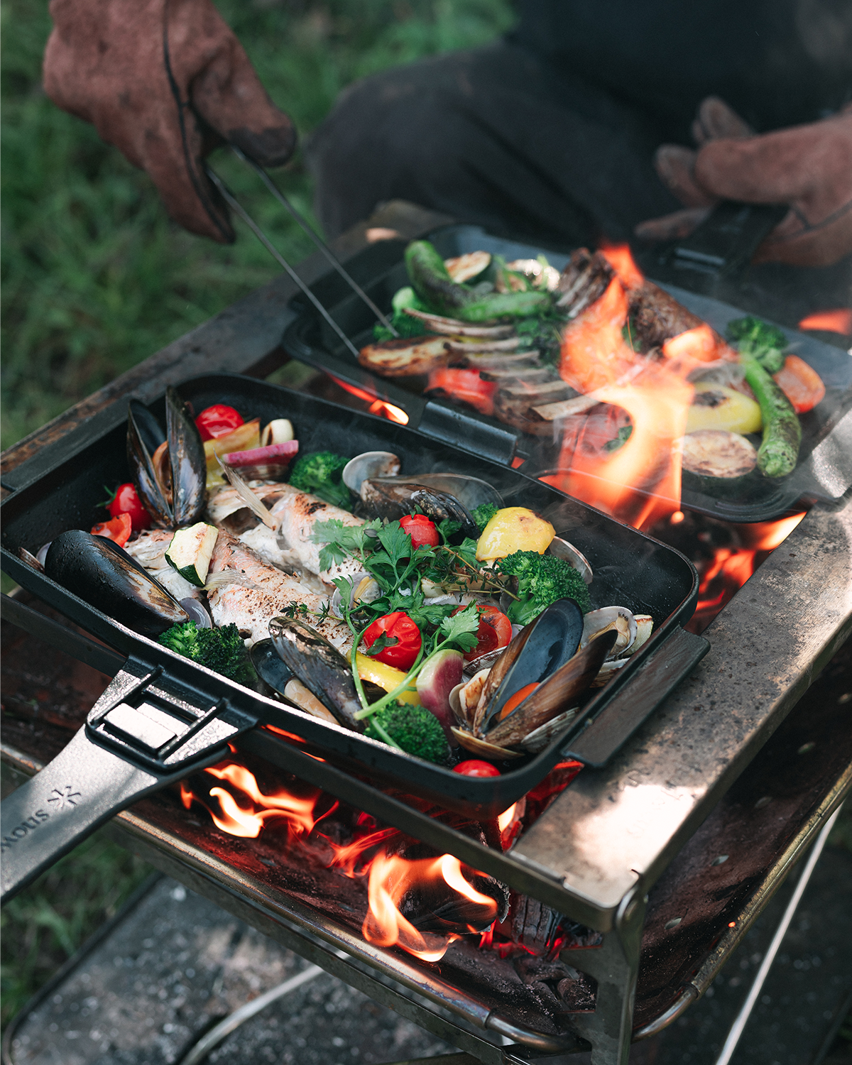 Cast Iron Sandwich Skillet